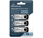 PENDRIVE 16GB USB 2.0 MEDIARANGE 3 PACK