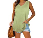 Plus size women's summer sports vest, comfortable casual sports sleeveless top, tank top