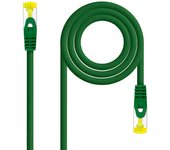 Nanocable cable red latiguillo lszh cat.6a sftp awg26 25cm - color verde