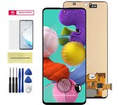 Super AMOLED A51 Display With Fingerprint, for Samsung Galaxy A51 A515 A515F Lcd Display Touch Screen Digitizer Replacement