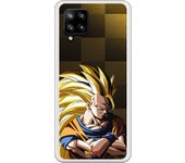 Funda original compatible con Samsung A42 5G - Dragon Ball Z Goku SS3 Fondo