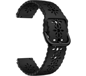 18mm Silicone SmartWatch Strap For Garmin Venu 3S/Venu 2S/Vivoactive 4S/Forerunner 265S 255S Bracelet Rose Gold Buckle Wristband