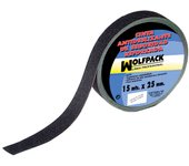 SANCO STORE - WOLFPACK LINEA PROFESIONAL Cinta Antideslizante Negra 15 m. x 50 mm. Uso Doméstico