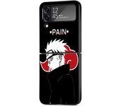 Black PC Hard Case For Samsung Galaxy Z Flip 4 3 5G Funda ZFlip4 Luxury Shockproof Back Phone Coque Narutos Anime Logo