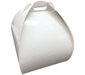 MONOUSO | Caja Mariposa Para Tarta Alta Blanco 32x32x32cm (25 Uds)