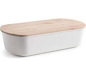 IBILI 8411922448498 Panera con Tapa Tabla de Corte, Multicolor, Talla Única, Nylon