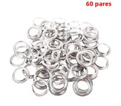 10/30/60 pairs Curtain Decorative Ring 4cm Inner Diameter Round Hole Curtain Ring Assembled with a Press Curtain Accessories