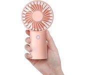 Ventilador de mano, 4000 mAh ventilador portátil, Mini ventilador recargable USB [5-20 horas de tiempo de trabajo] Ventilador personal a batería con 3 velocidades para exterior/oficina