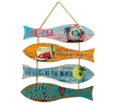 Signes Grimalt ORIGEN Home Decor Adorno Pared Peces Placas De Madera Verde 32x30x1cm 32674