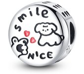 S925 Sterling Silver Cat And Dog Food Bowl Paw Pad Cute Pet Series Charms Beads Fit 3mm Bracelets DIY Gift Fine Jewelry Making
