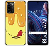 Funda Silicona para ZTE Blade A72 diseño Helado Vainilla Dibujos