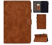 Stand Leather Card Holder Case for Samsung Galaxy Tab S6 Lite P610/P615/S6 Lite (2022)-Brown