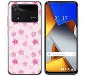Funda Silicona para Xiaomi POCO M4 Pro 4G diseño Flores Dibujos
