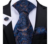 Grey And Gold Color Paisley 8cm Necktie Handkerchief Cufflinks Black Pink Grey Floral Wedding Party Silk Ties for Men Gift