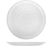 H&H Plato Llano Venere de Vidrio Transparente - Ø 28 Cm
