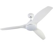 Cofan Ventilador de Techo Blanco con 3 Aspas y Luz Led | Motor DC (bajo consumo) y Potencia de 55 W