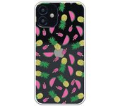 Funda compatible con iPhone 12 Mini - Patron sandias y pinas