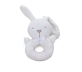 Juguete de campana de mano con forma de animal creativo de dibujos animados, anillo de mano con forma de conejo, civeta, gato, palo de mano, sonido de llamada BB, anillo de mano