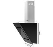Cecotec Campana decorativa Bolero Flux DT 608002 Glass Black A++