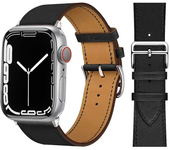 Leather Watch band for Apple Watch Straps 46mm 44mm 41mm 45mm 38-42mm 40mm 49mm bracelet iWatch series 10-Ultra 9-8-7-SE-6-5-4-3