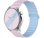 Magnetic loop For Samsung Galaxy watch 6 5 4 Classic 20MM 22mm Silicone bracelet Amazfit Bip 5/3 pro/Balance/GTS/GTR 4-3 strap
