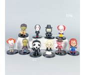 10-20 Pcs/Lot The Nightmare Before Christmas 7cm Mini Figure Jack Skellington Horrible Funny Halloween Doll Model Ornaments Toys