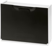SANCO STORE - ORYX Zapatero Resina 51x17x41cm. Blanco y Negro