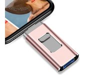 For iPhone Flash Drive 3.0 256GB 128G 64G Memory Stick iPhone Photo Stick External Storage Mirco for iPhone/PC/iPad/More Devices