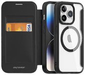 Para iPhone 15 Pro Dux Ducis Skin X Pro Series Funda de cuero para teléfono Magsafe Pc + Tpu