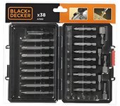 Black & Decker Kit de 38 Piezas para Atornillar con Variedad de Puntas y Adaptador Magnético