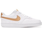 Zapatillas nike court vision blanco oro de mujer.
