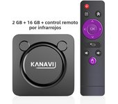 KANAVI Smart TV Box Android13 Google Voice Assistant Amlogic S905W2 Support 4K Video HDR10+ 2.4G+5.8G Wifi Bluetooth Chromecast