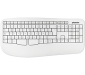 Phoenix Technologies Phoenix K201 Teclado Ergonómico Inalámbrico 2.4ghz Blanco