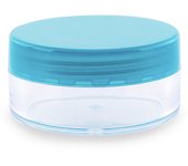 Envase Mini  con Tapa Verde | Bote Plástico Transparente a Rosca para Cosméticos y Objetos Pequeños | Ideal para Labiales y Perfumes Sólidos