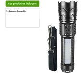 100000 Lumens High Power Flashlight Built in Battery Torch Outdoor Tactical Flashlight Emergency Spotlight Most Powerful Lantern