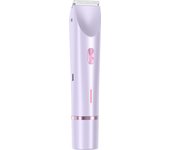 2 in 1 Electric Waterproof Women Razor Bikini Body Painless Hair Remover Trimmer Dual Head Ladies Face Shaver for Underarms Legs