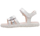 Geox J SANDAL HAITI GIRL Sandalias Planas Niña Blanco