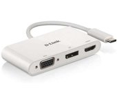 D-link hub usb-c a hdmi, displayport, vga