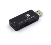 Ewent EW1049 lector de tarjeta USB 2.0 Negro