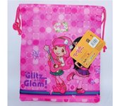 Tarta de Fresa - Bolsa de merienda rosa (20 Cm x 25 Cm)