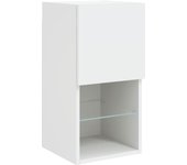 vidaXL Mueble para TV con luces LED blanco 30,5x30x60 cm