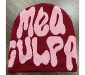 Gorros hombres mujeres calidad lana Cap caliente Kpop moda cien tomar lana Cap Ins nuevo neto rojo diseño Y2K meaculpa Beanie