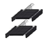 Pants Hangers with Adjustable Non-Slip Clips Anti-Rust Hanging Hook for Trouser,Skirts,Jeans,Clothes Hangers