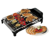BARBACOA ELECTRICA JATA 2400W PARRILLA DOS ALTURAS RESISTENCIA BLINDADA BANDEJA ACERO INOX FACIL L