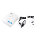 Reproductor MP3 Bluetooth para coche con pantalla grande, transmisor FM, reproductor MP3 Bluetooth para coche, reproducción de tarjeta TF y disco U.