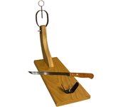 Soporte Jamonero + Cuchillo para Cortar Pata y Paleta de Jamón - Maxia Market