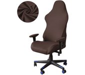 1pc Four Seasons Solid Color Racing Chair Cover Removable Machine Washable Polyester Elastic Racing Chair Cover