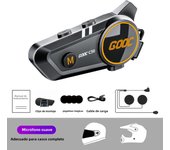 1/2x Bluetooth Motorcycle Intercom Helmet Headset BT5.3 Wireless Interphone Waterproof 300m Intercomunicador Speaker Earphone