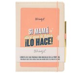 LIBRETA CON BOLSILLO + BOLÍGRAFO MR. WONDERFUL – "SI MAMÁ DICE QUE LO HACE, ¡LO HACE!"