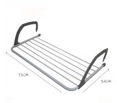Tendedero plegable para radiador, resistente para ropa, balcón, toallero con brazo ajustable, 3m o 5m ahorro de espacio, estante para secadora de ropa, artículos esenciales para el hogar